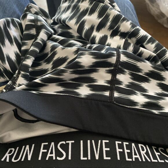 Nike Dri Fit Women Running‎ Tights SP Missing Drawstring Black White - Picture 4 of 5